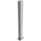 Barrier posts | Steel tube 70 x 70 mm | foldable, with 8 mm triangular lock | to be fixed by plugswith base plate 100 x 150 mm | hot-dip galvanized | without eyelet